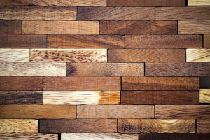 Wooden bars parquet Wall Mural Wallpaper - Canvas Art Rocks - 1