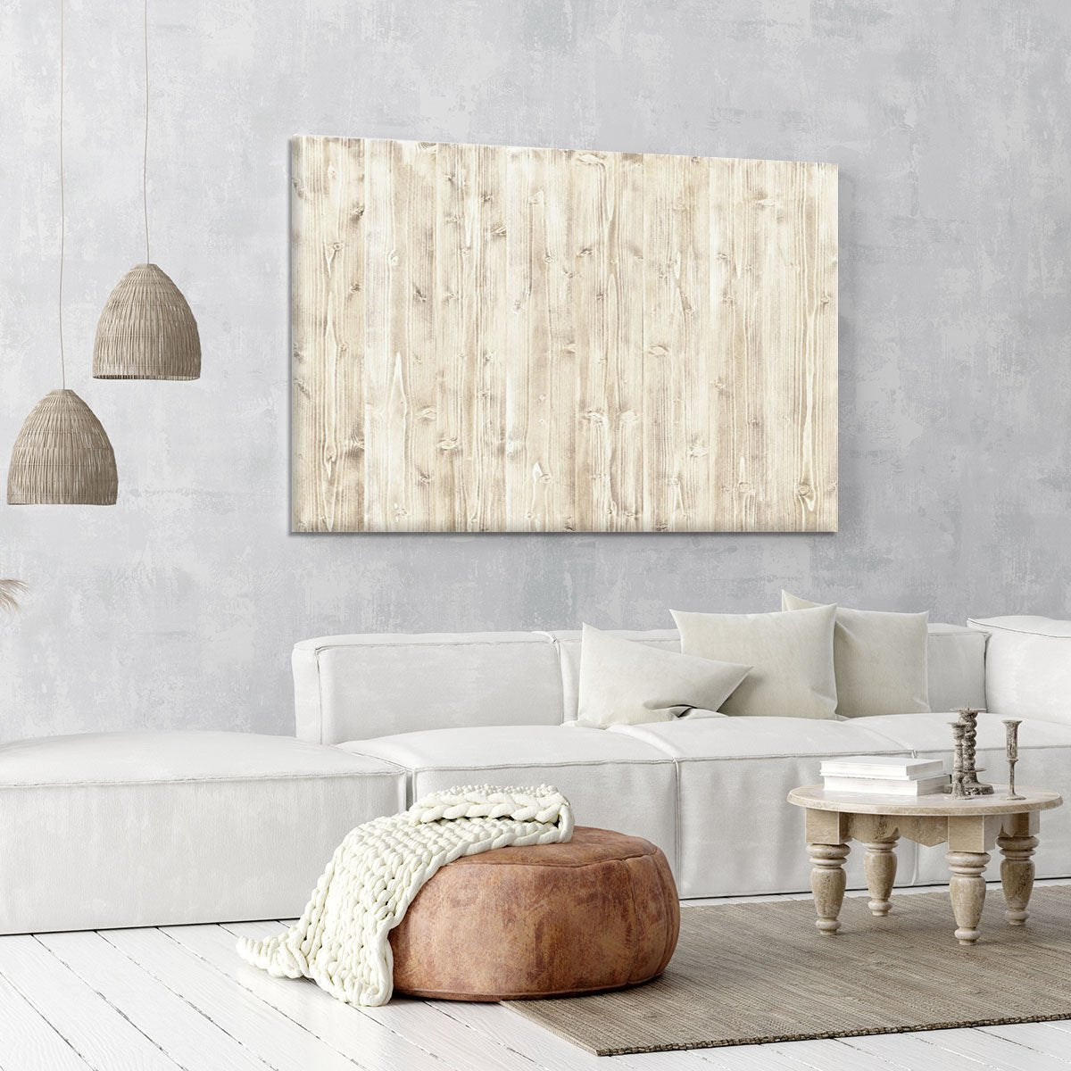 Wooden texture light wood Canvas Print or Poster