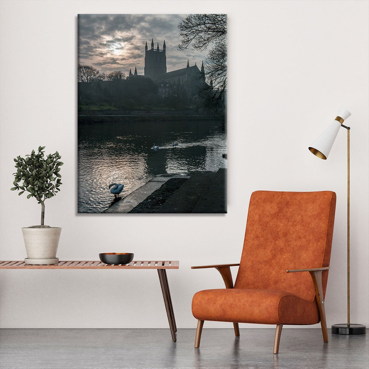Worcester Cathedral Canvas Print or Poster