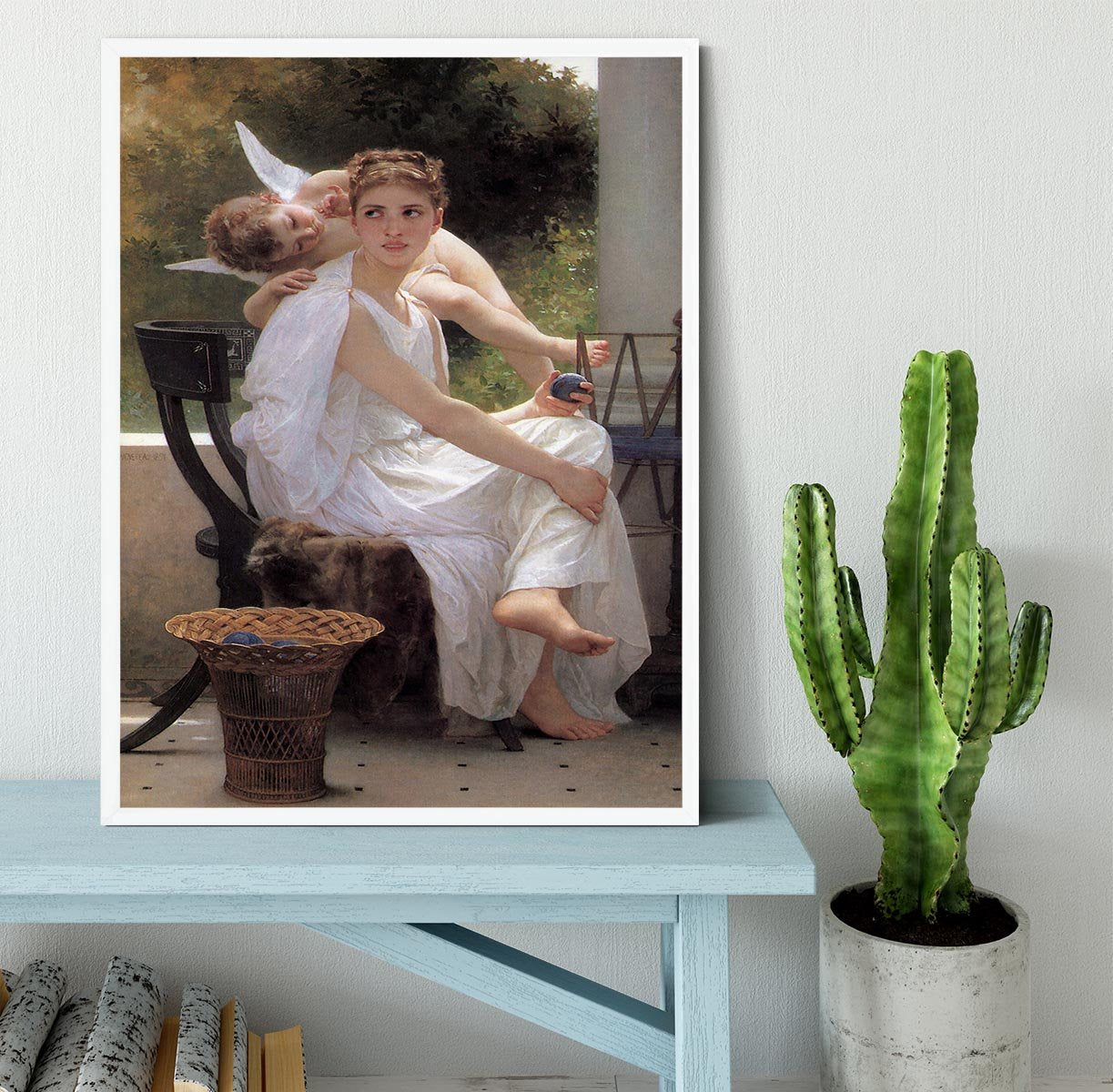 Work Interrupted By Bouguereau Framed Print - Canvas Art Rocks -6