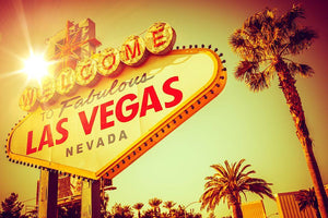 World Famous Las Vegas Nevada Vegas Strip Wall Mural Wallpaper - Canvas Art Rocks - 1