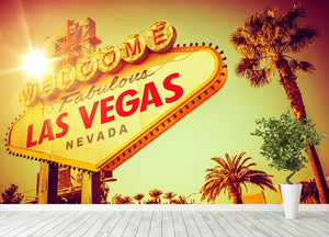 World Famous Las Vegas Nevada Vegas Strip Wall Mural Wallpaper - Canvas Art Rocks - 4