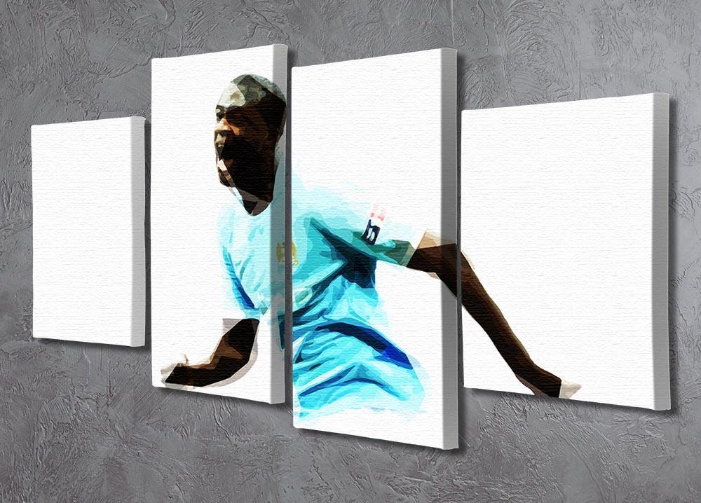 Yaya Toure 4 Split Panel Canvas - Canvas Art Rocks - 2