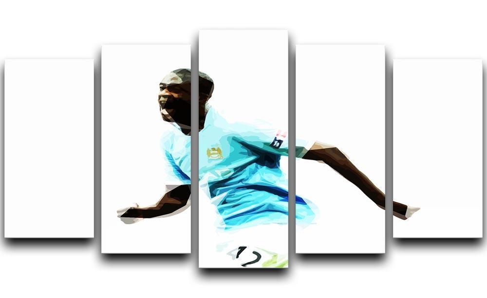 Yaya Toure 5 Split Panel Canvas  - Canvas Art Rocks - 1