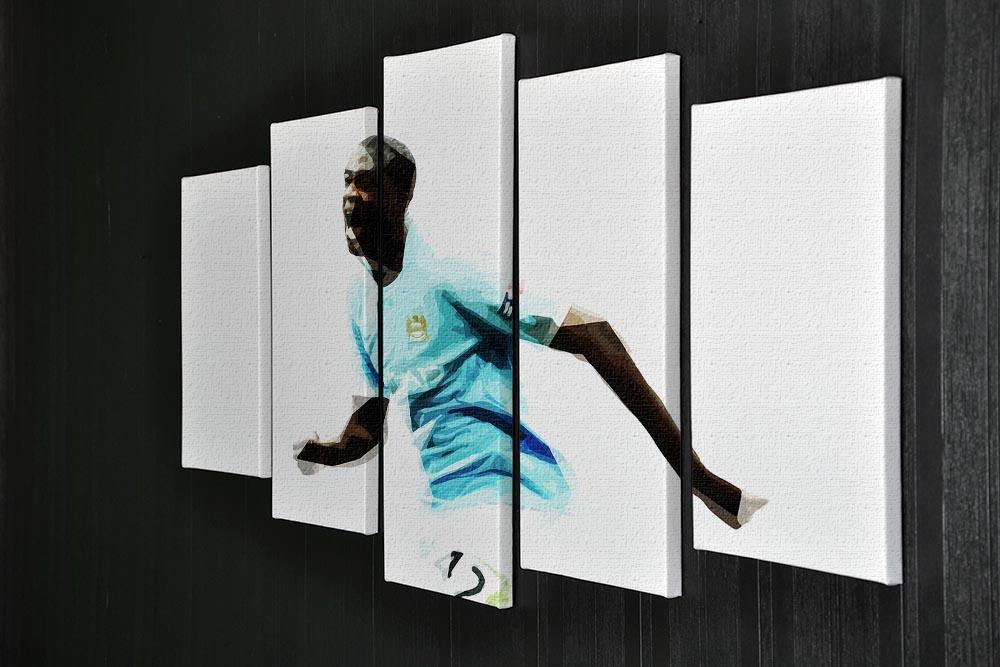 Yaya Toure 5 Split Panel Canvas - Canvas Art Rocks - 2
