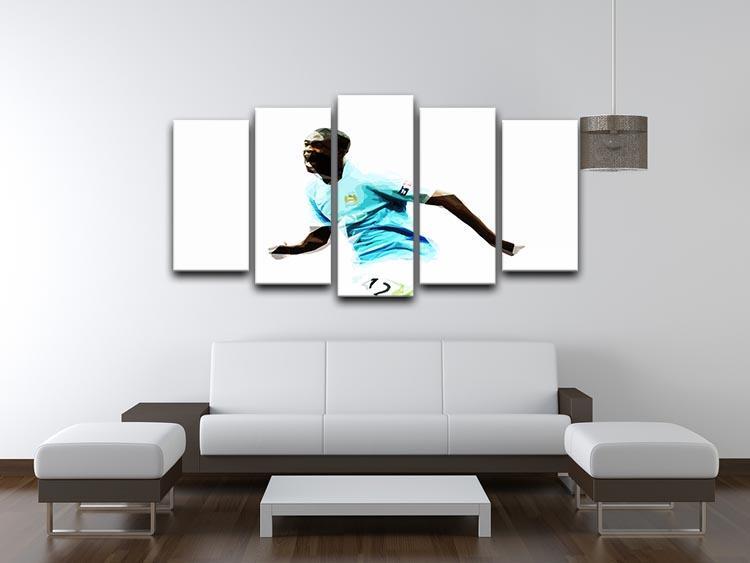 Yaya Toure 5 Split Panel Canvas - Canvas Art Rocks - 3