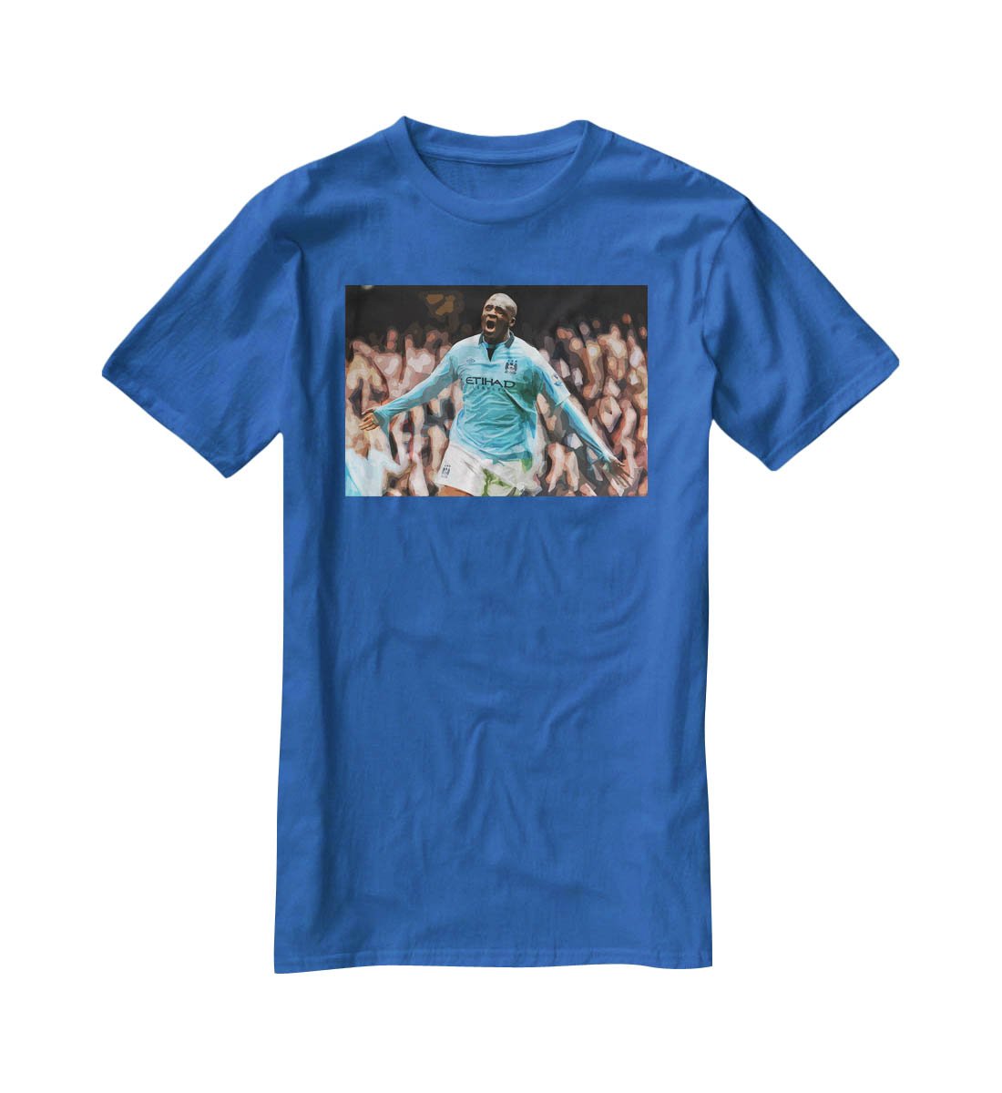 Yaya Toure Celebration T-Shirt - Canvas Art Rocks - 2