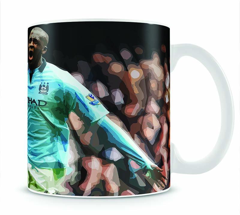 Yaya Toure Celebration Mug - Canvas Art Rocks - 1