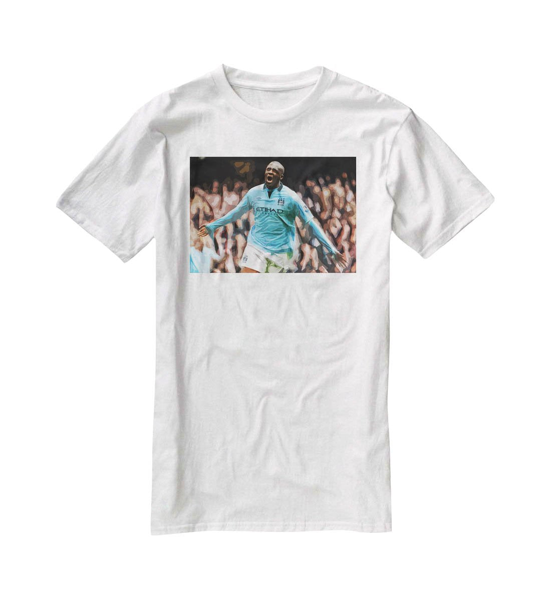 Yaya Toure Celebration T-Shirt - Canvas Art Rocks - 5