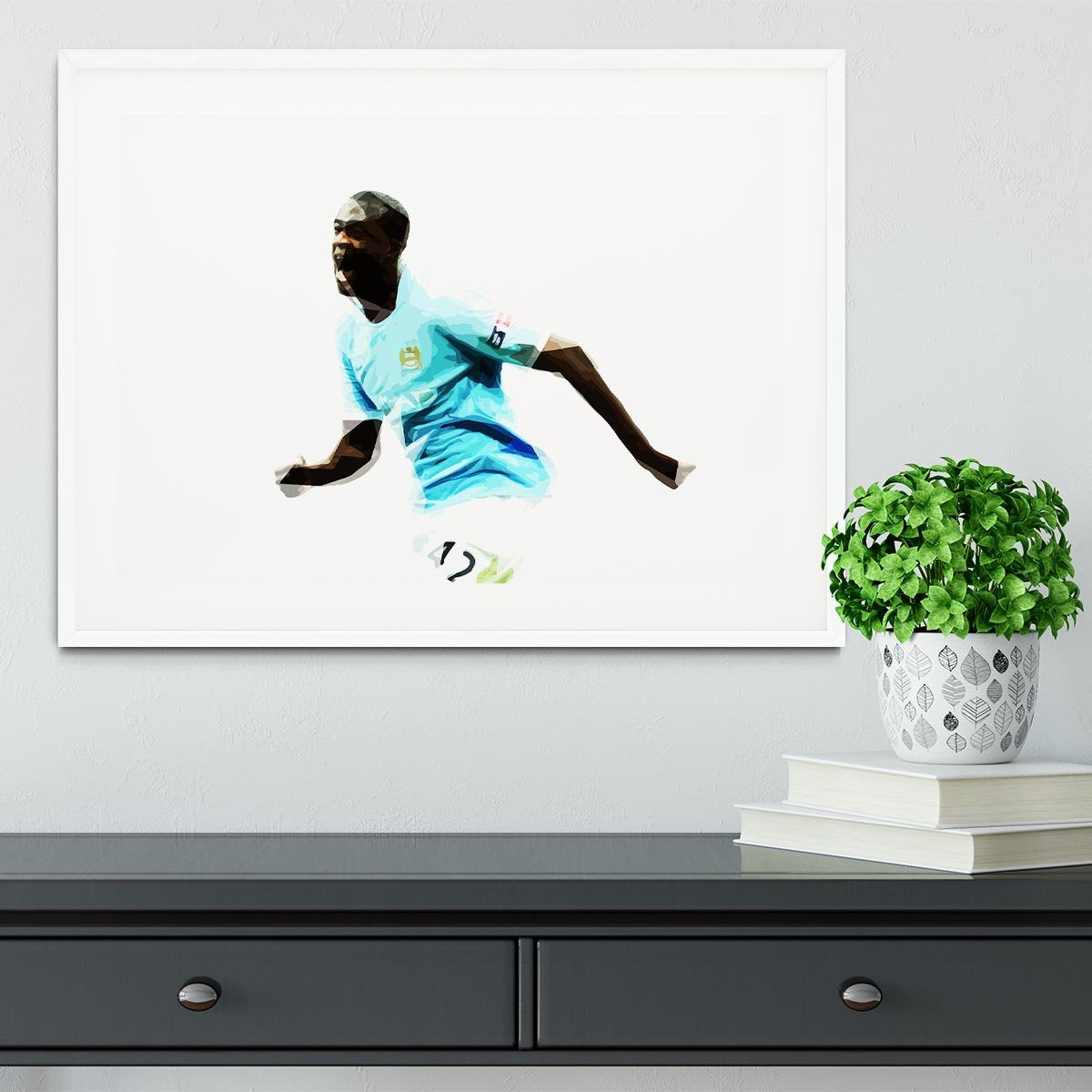 Yaya Toure Framed Print - Canvas Art Rocks - 5