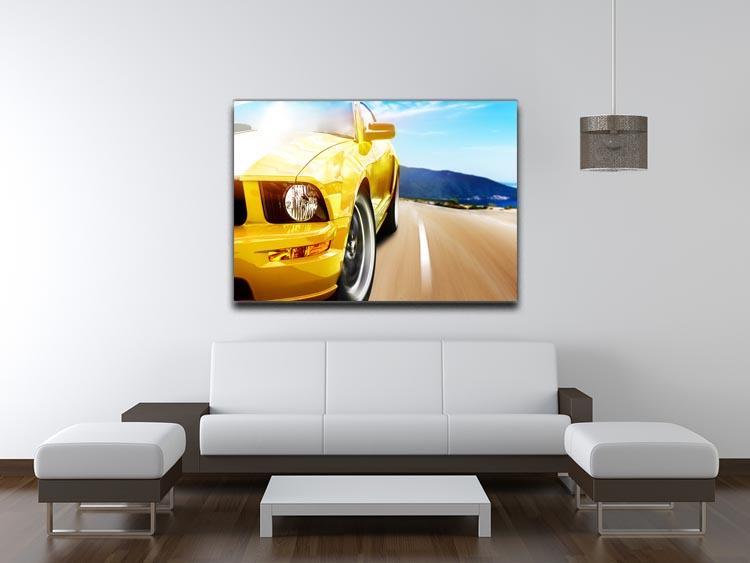 Yellow sport car Canvas Print or Poster - Canvas Art Rocks - 4