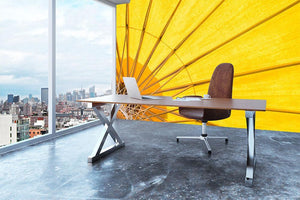 Yellow umbrella background Wall Mural Wallpaper - Canvas Art Rocks - 3