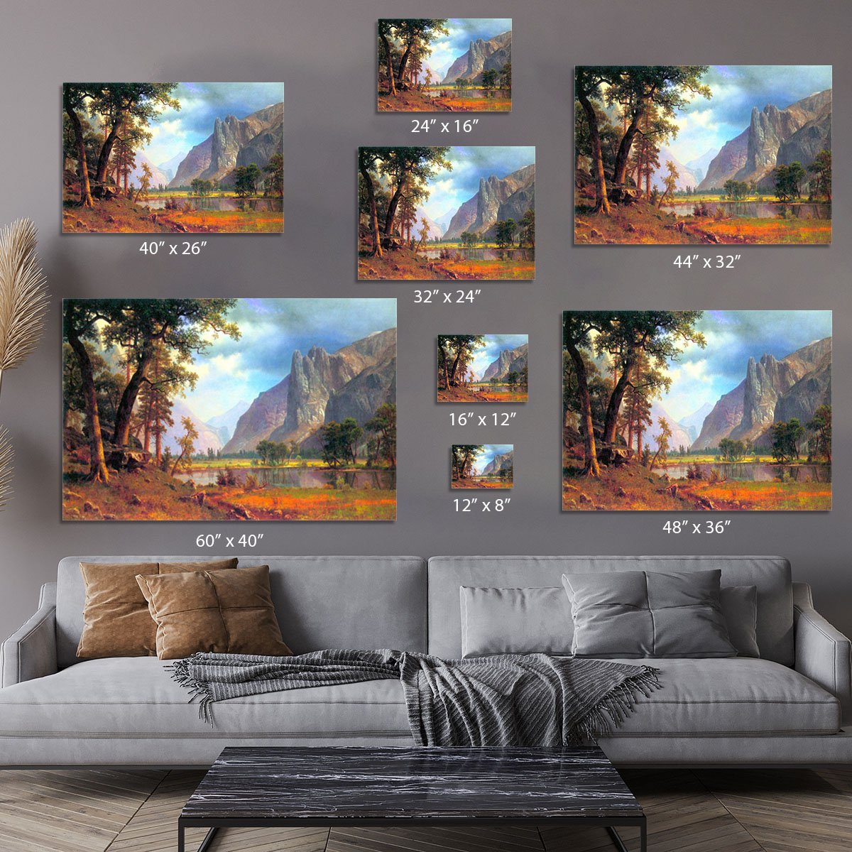 Yosemite Valley 2 by Bierstadt Canvas Print or Poster
