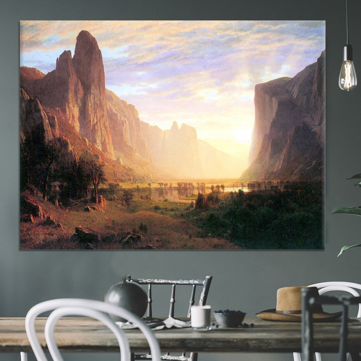 Yosemite Valley 3 by Bierstadt Canvas Print or Poster