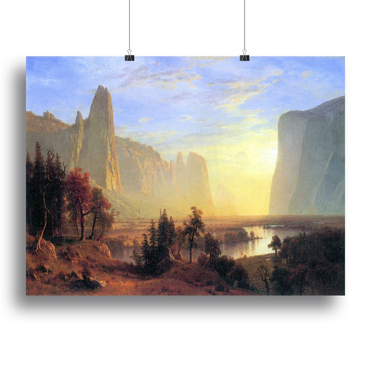 Yosemite Valley by Bierstadt Canvas Print or Poster
