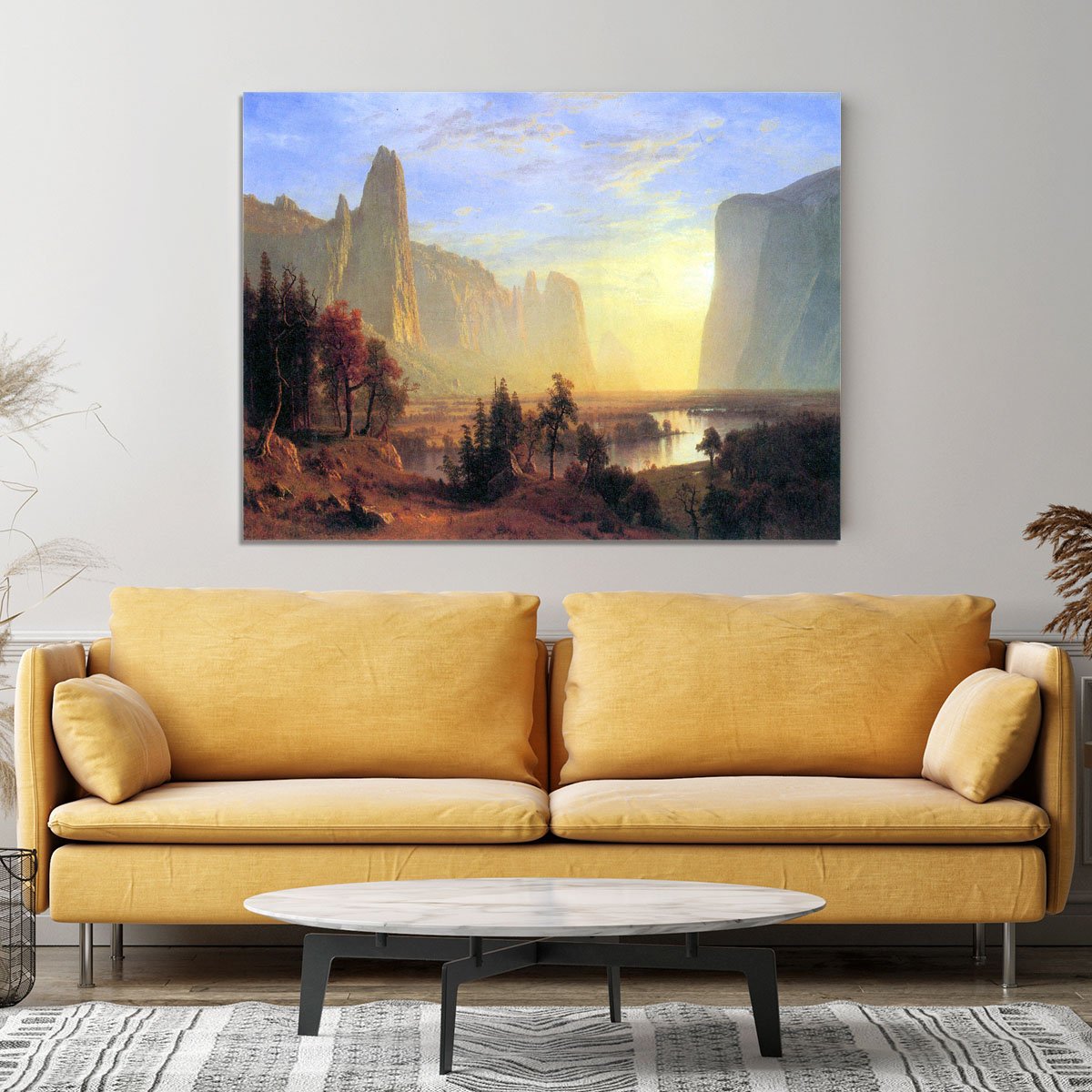 Yosemite Valley by Bierstadt Canvas Print or Poster