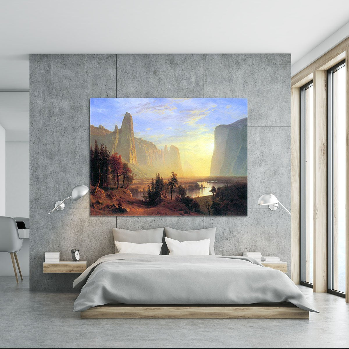 Yosemite Valley by Bierstadt Canvas Print or Poster