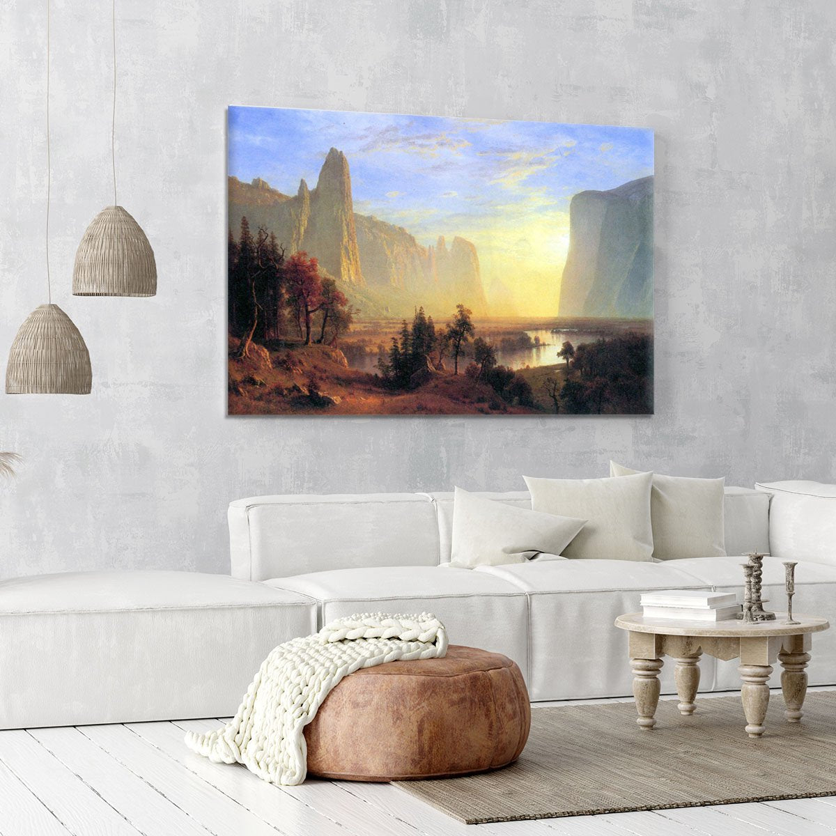 Yosemite Valley by Bierstadt Canvas Print or Poster