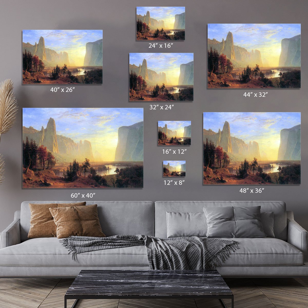 Yosemite Valley by Bierstadt Canvas Print or Poster