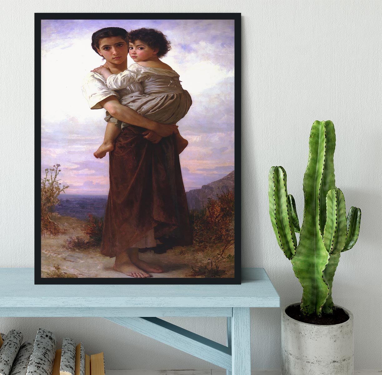 Young Gypsies By Bouguereau Framed Print - Canvas Art Rocks - 2