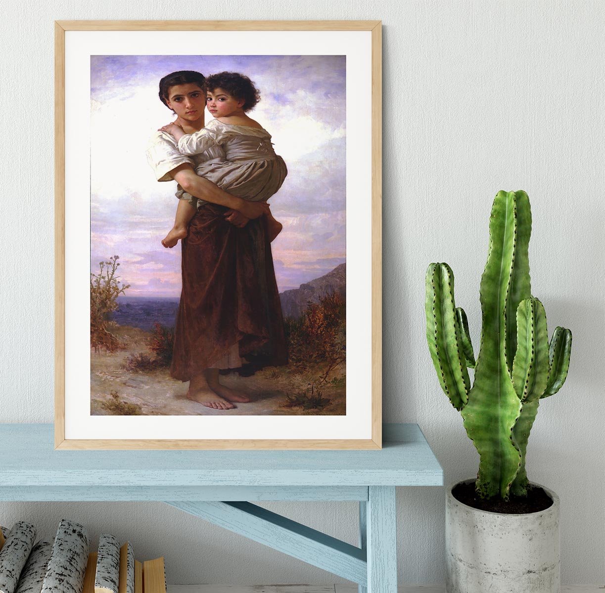 Young Gypsies By Bouguereau Framed Print - Canvas Art Rocks - 3