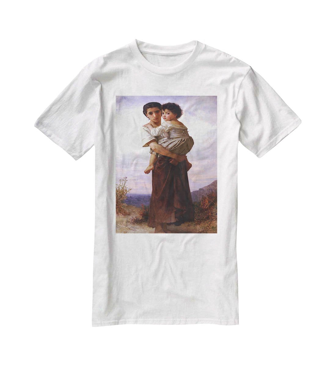 Young Gypsies By Bouguereau T-Shirt - Canvas Art Rocks - 5