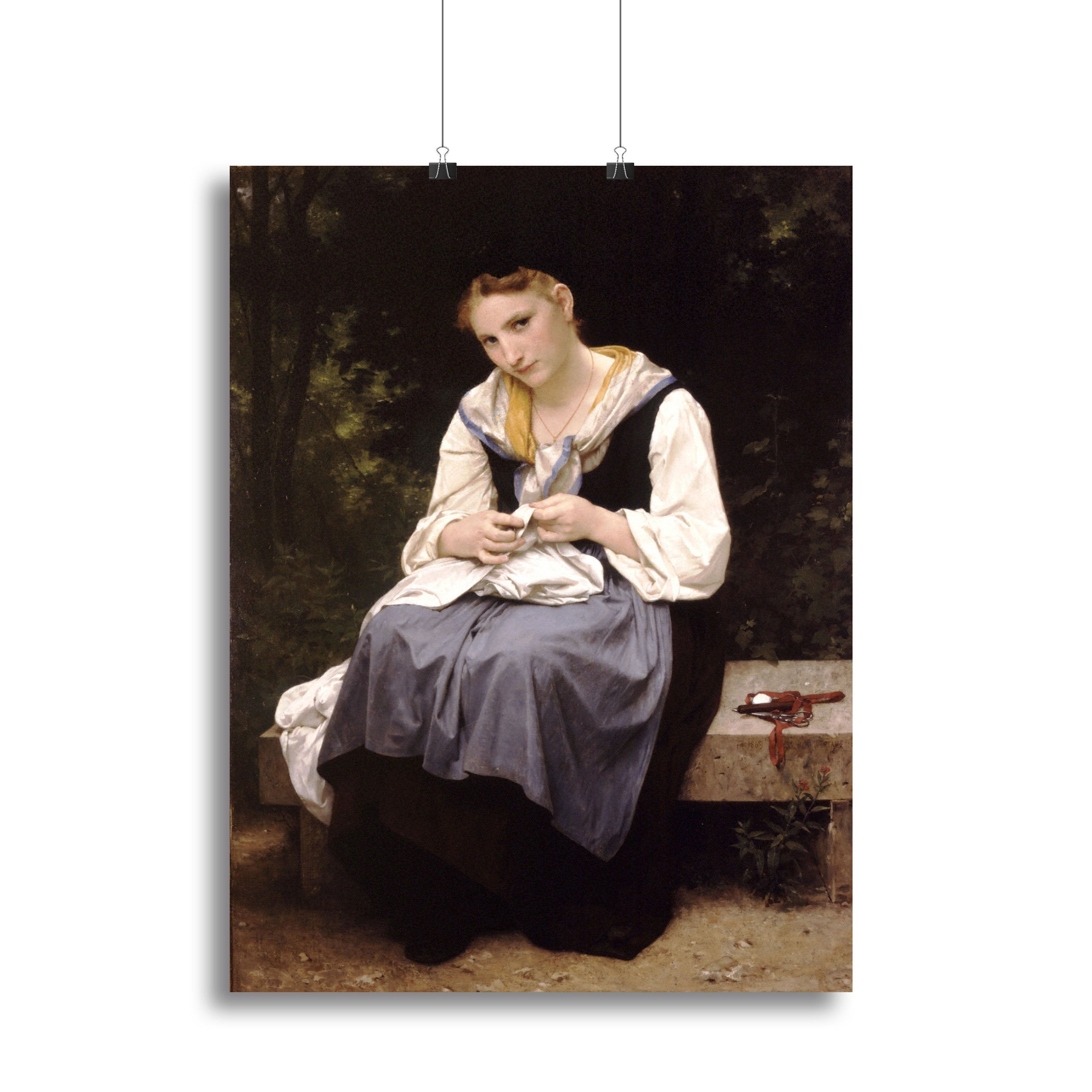 Young Worker By Bouguereau Canvas Print or Poster