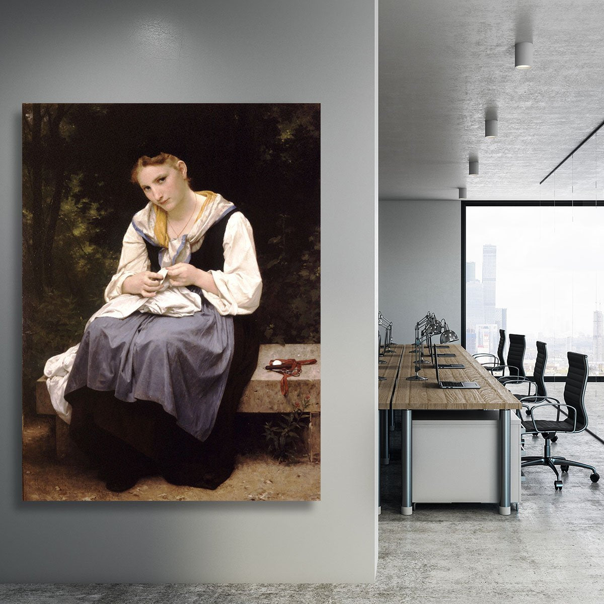 Young Worker By Bouguereau Canvas Print or Poster