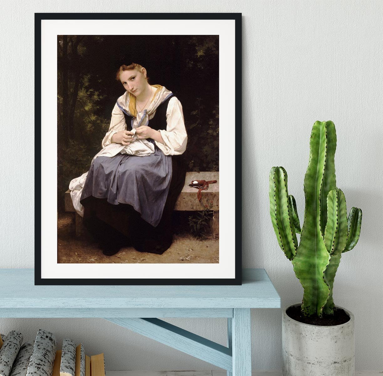 Young Worker By Bouguereau Framed Print - Canvas Art Rocks - 1