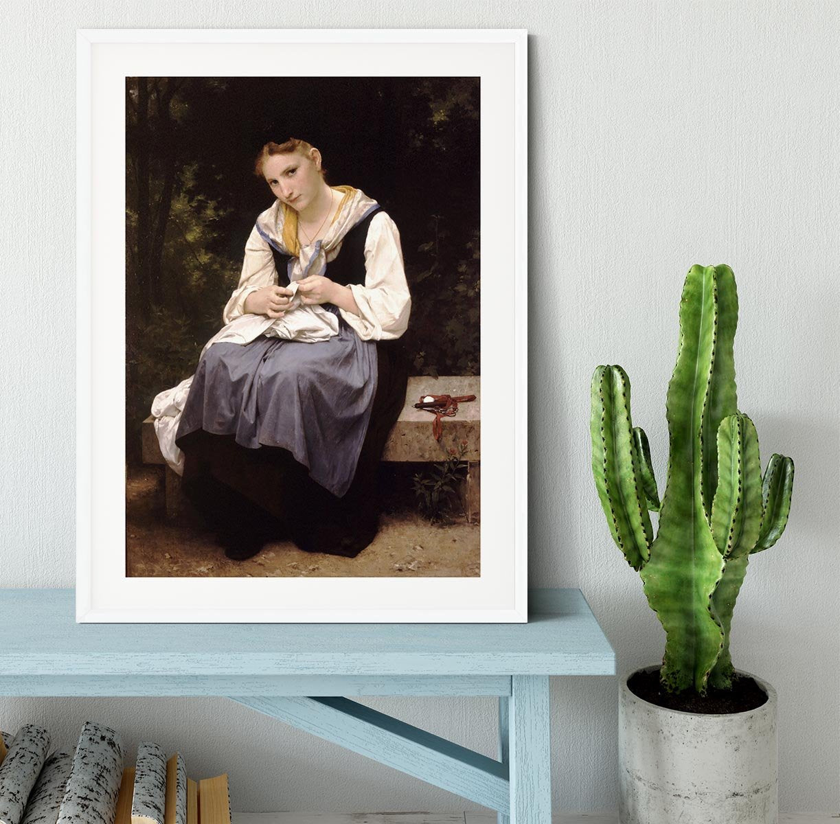 Young Worker By Bouguereau Framed Print - Canvas Art Rocks - 5