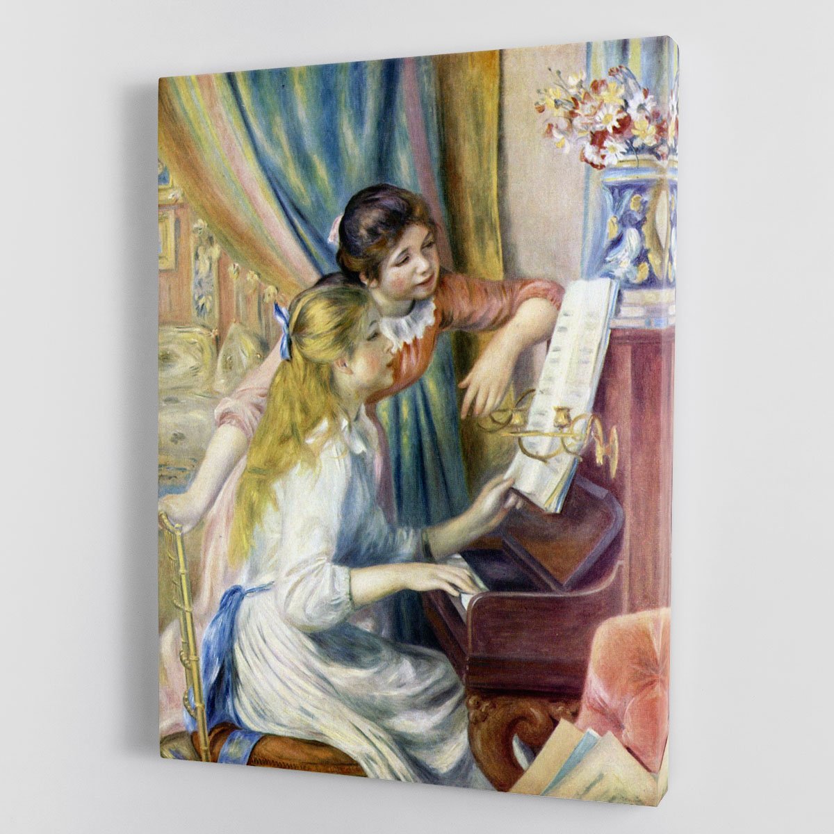 Young girls at the piano 3 by Renoir Canvas Print or Poster