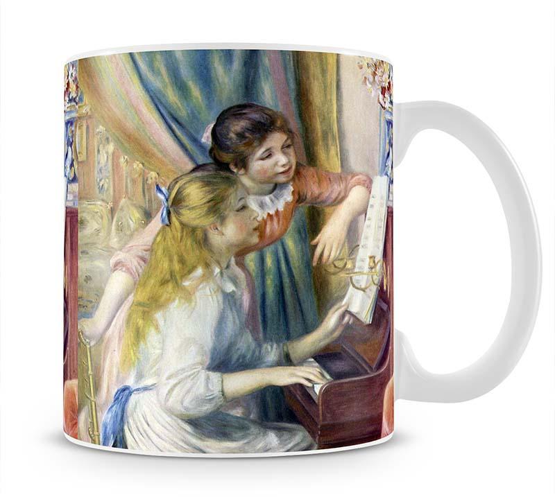 Young girls at the piano 3 by Renoir Mug - Canvas Art Rocks - 1