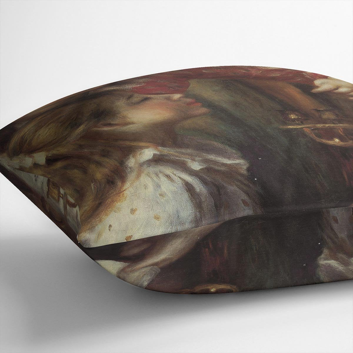 Young girls at the piano Detail by Renoir Throw Pillow