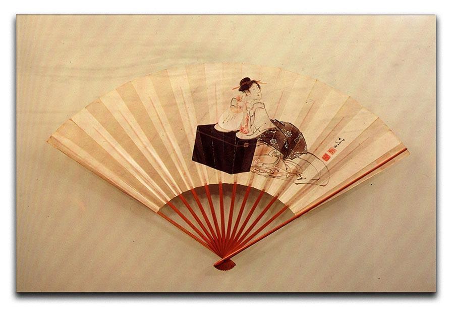 Young lady by Hokusai Canvas Print or Poster  - Canvas Art Rocks - 1