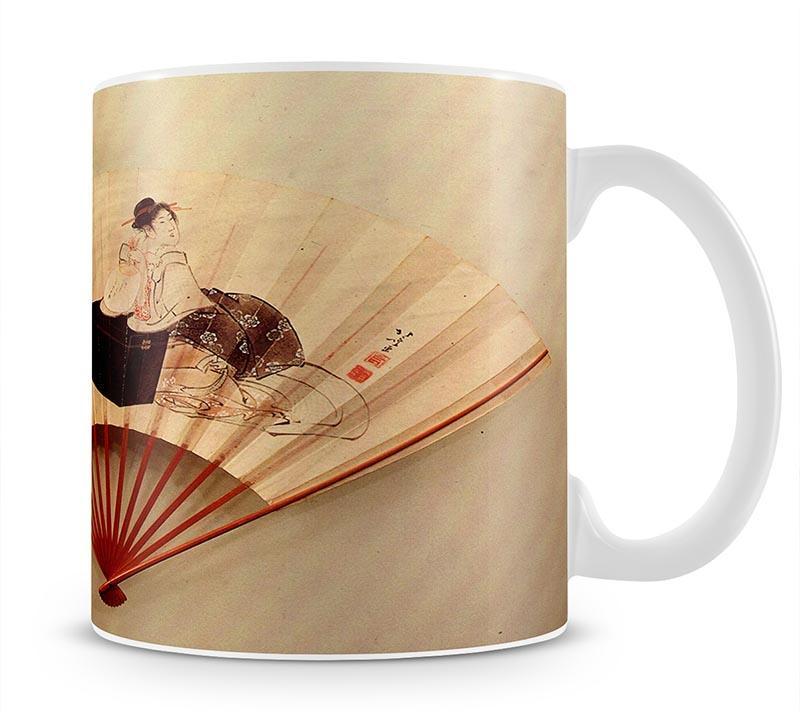 Young lady by Hokusai Mug - Canvas Art Rocks - 1