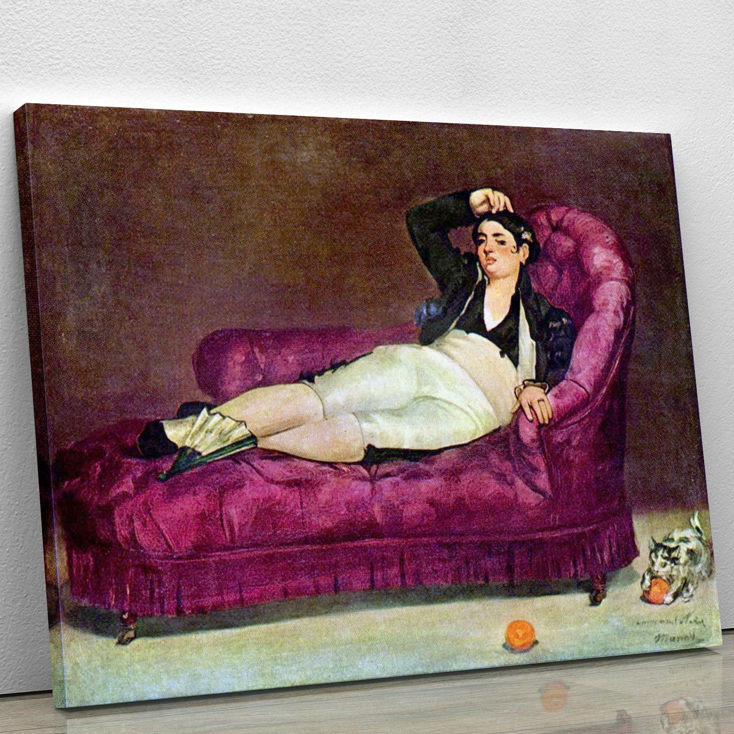 Young woman in Spanish dress by Manet Canvas Print or Poster
