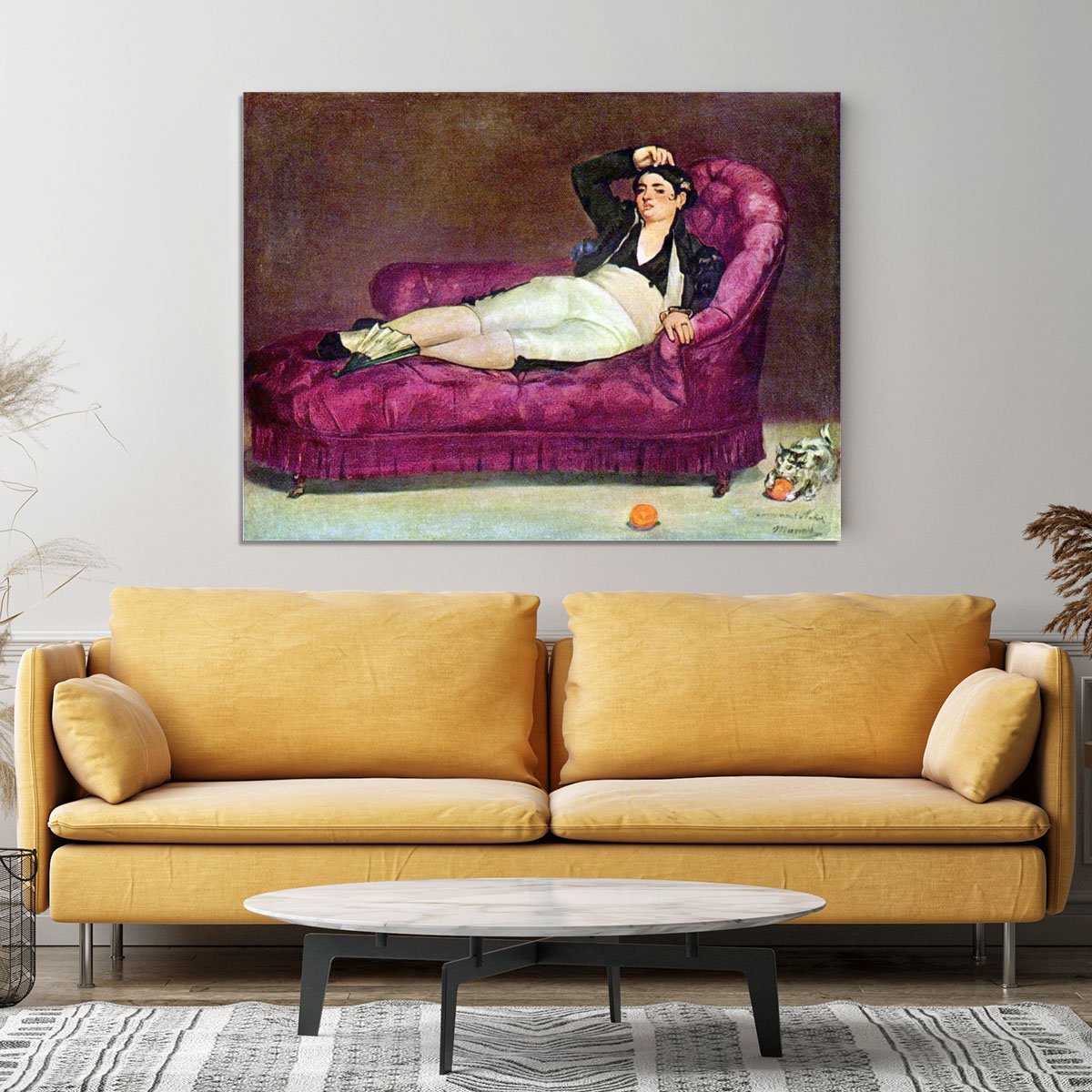 Young woman in Spanish dress by Manet Canvas Print or Poster