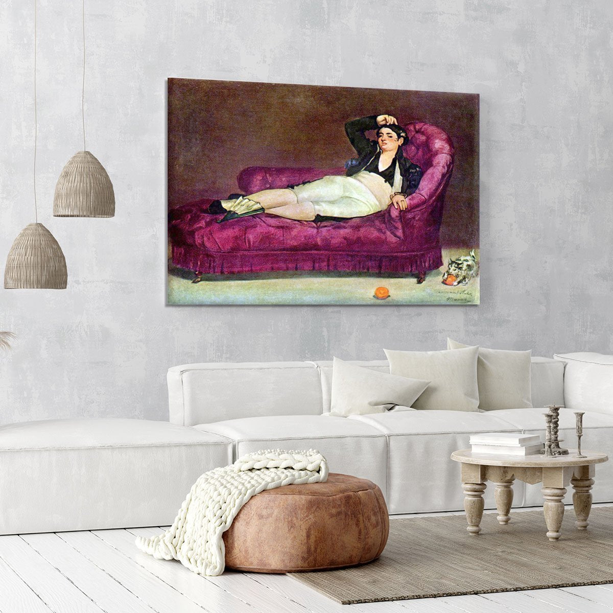 Young woman in Spanish dress by Manet Canvas Print or Poster