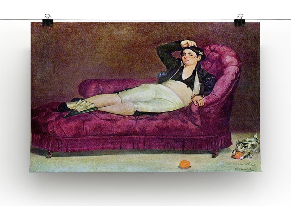 Young woman in Spanish dress by Manet Canvas Print or Poster - Canvas Art Rocks - 2