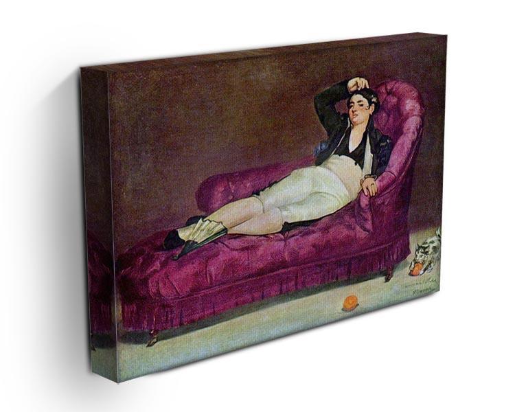Young woman in Spanish dress by Manet Canvas Print or Poster - Canvas Art Rocks - 3