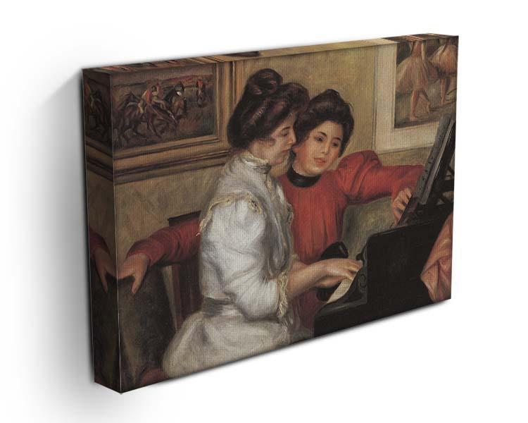 Yvonne and Christine Lerolle at the piano by Renoir Canvas Print or Poster - Canvas Art Rocks - 3