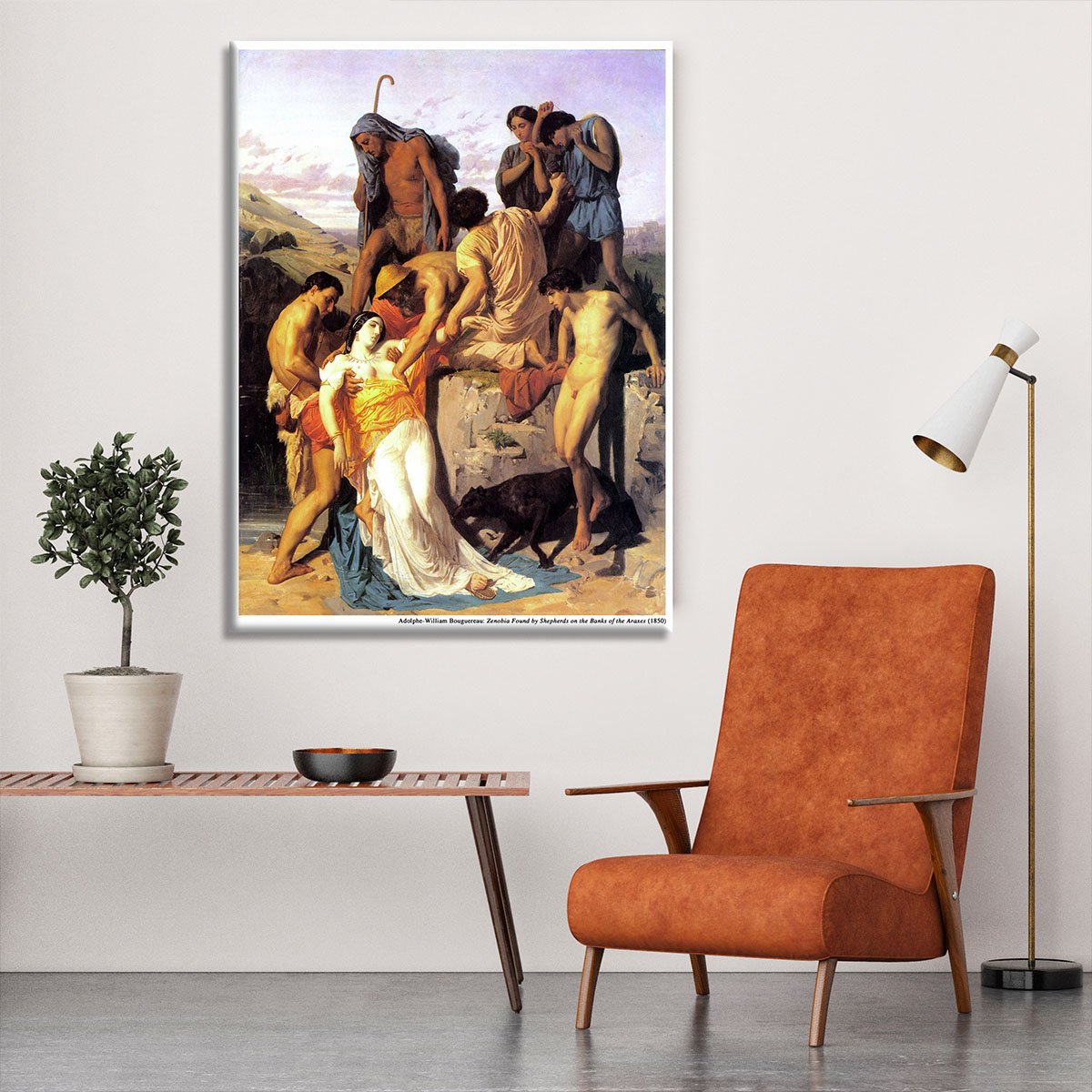 Zenobia 1850 By Bouguereau Canvas Print or Poster