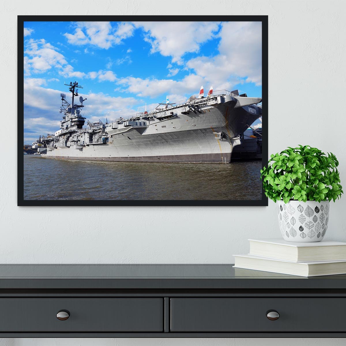 aircraft carriers built during World War II Framed Print - Canvas Art Rocks - 2