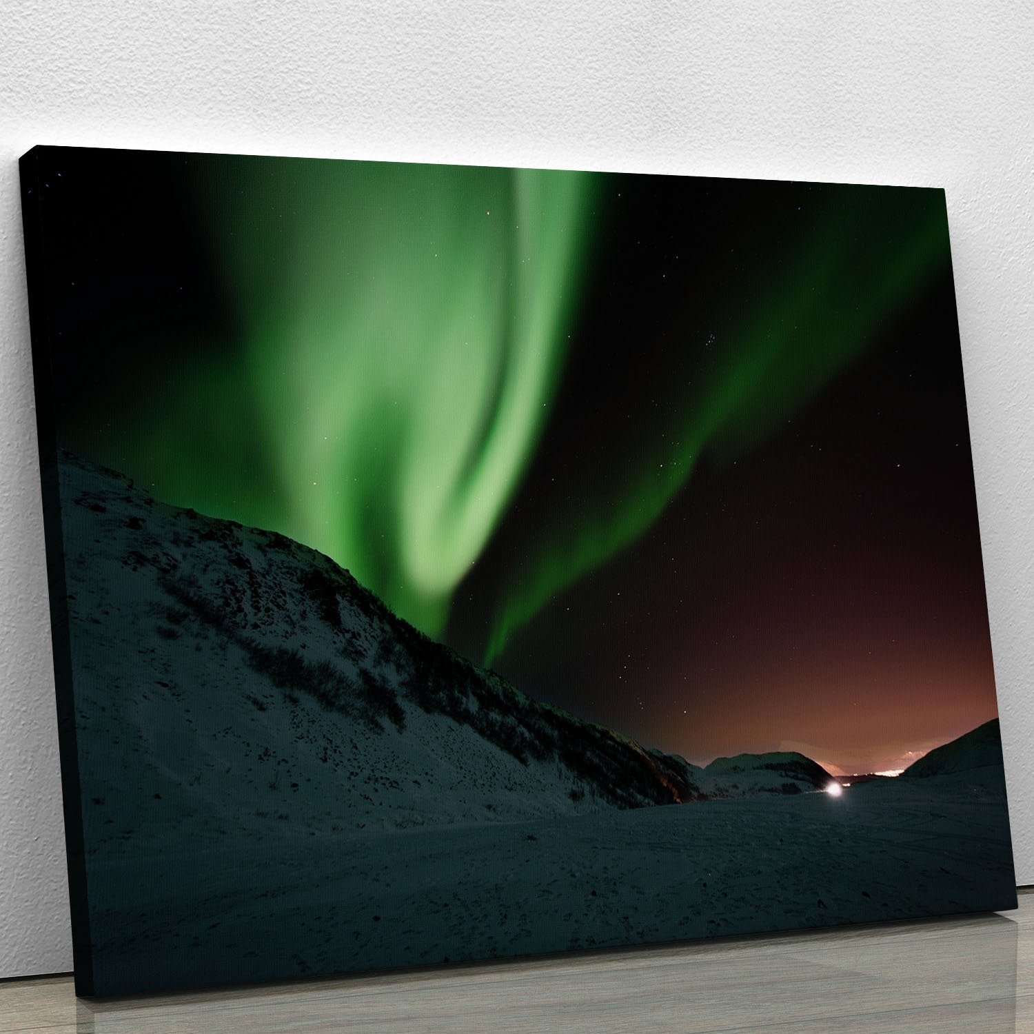 Aurora Mountains Canvas Print or Poster