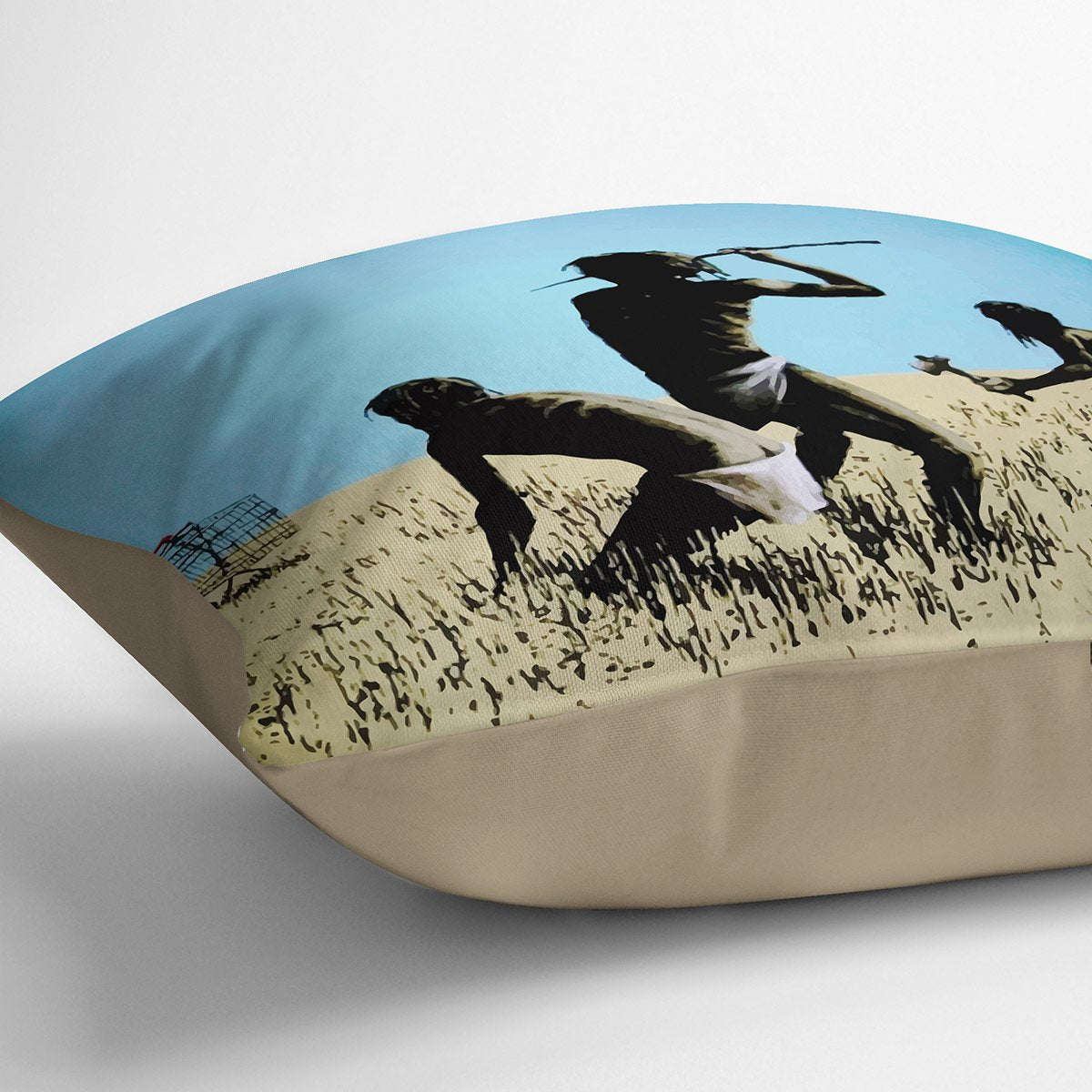 Banksy Aborigine Hunters Cushion