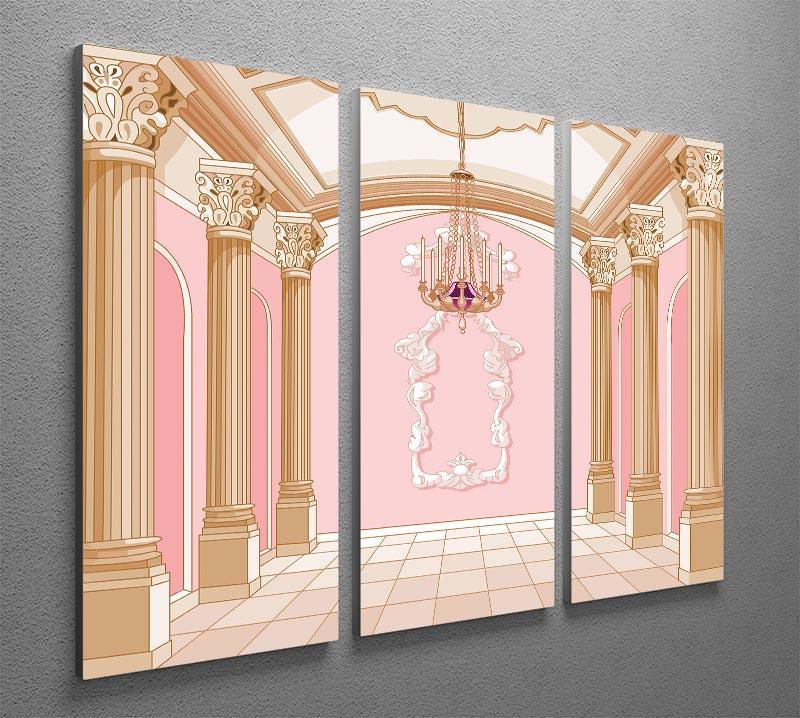 ballroom of magic castle 3 Split Panel Canvas Print - Canvas Art Rocks - 2