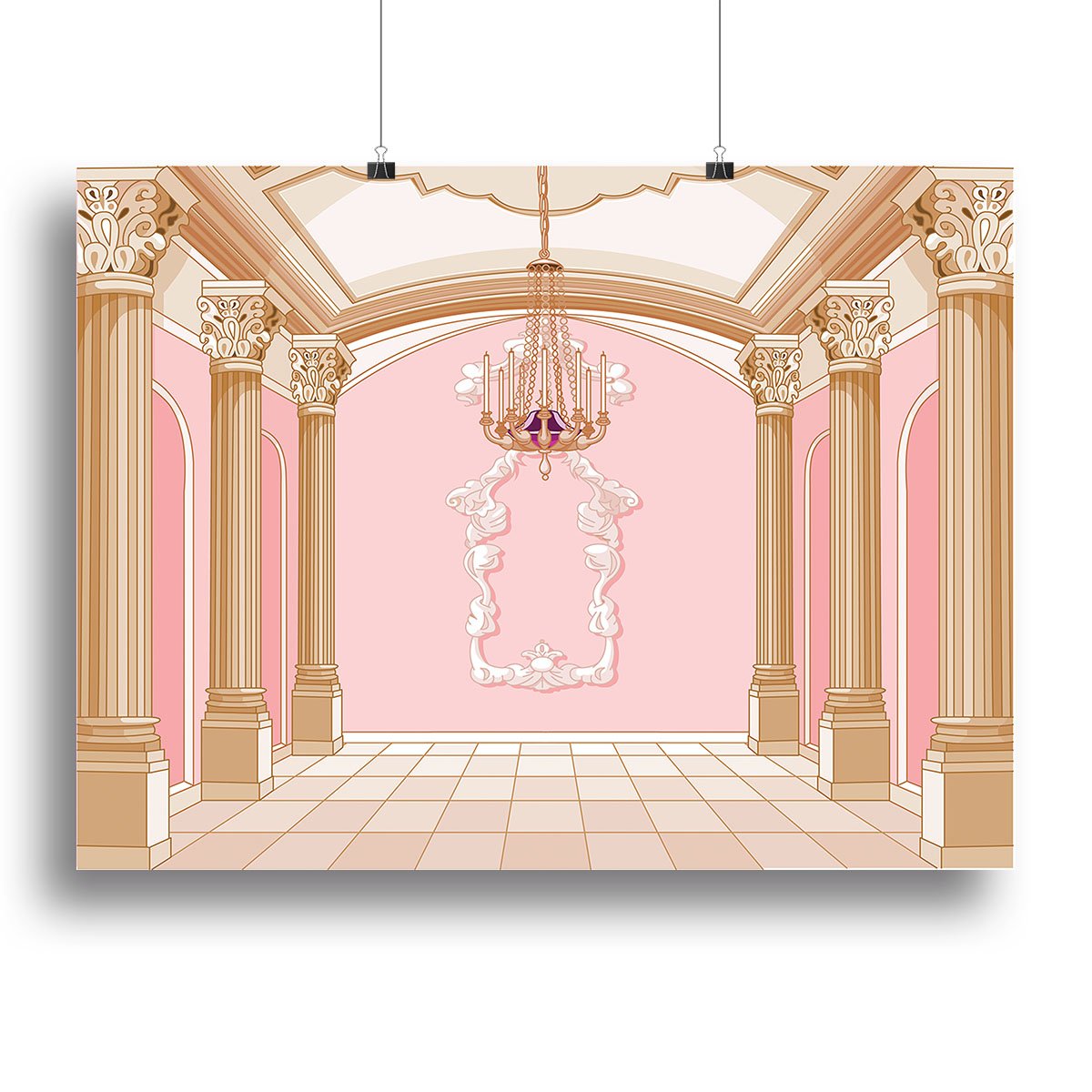 ballroom of magic castle Canvas Print or Poster