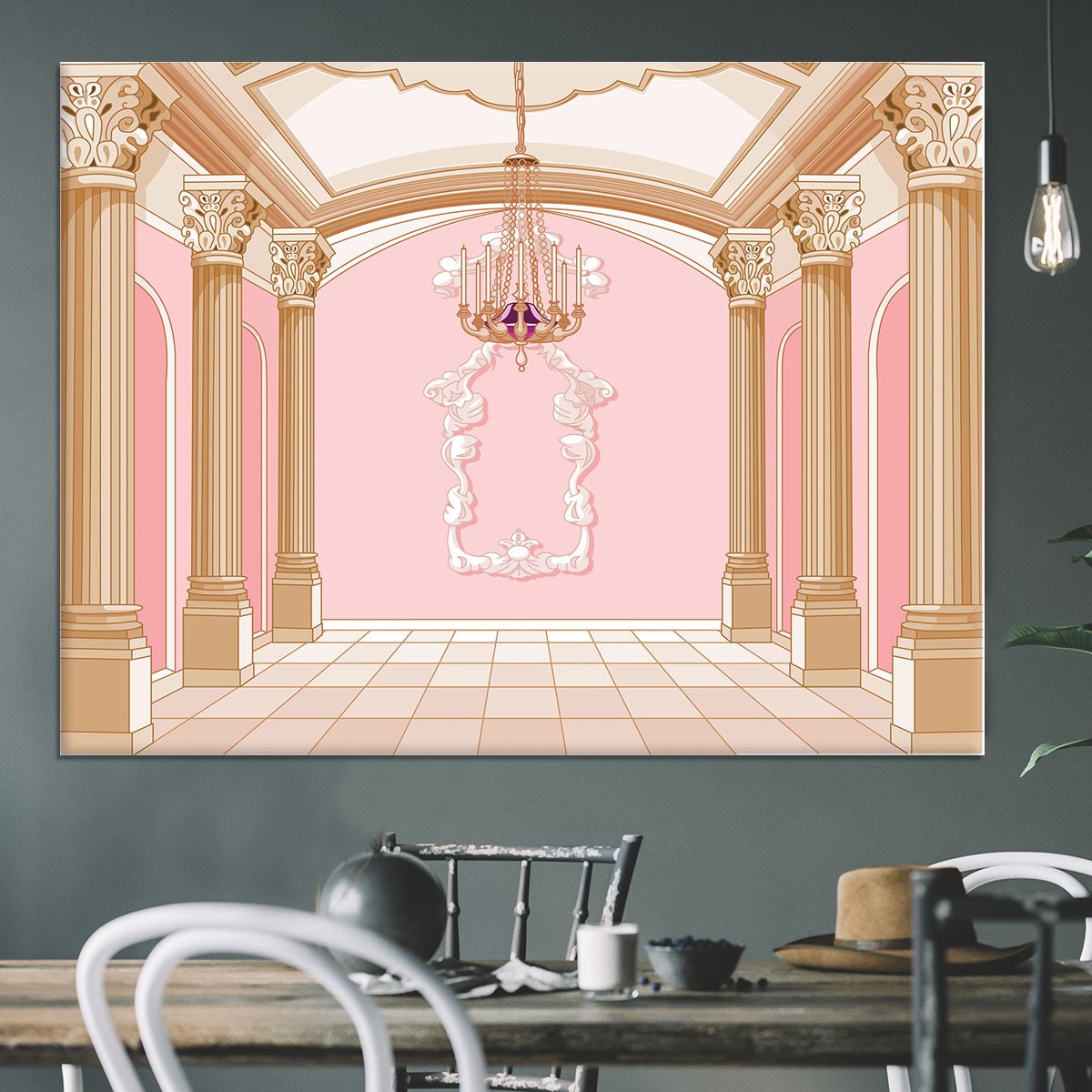 ballroom of magic castle Canvas Print or Poster