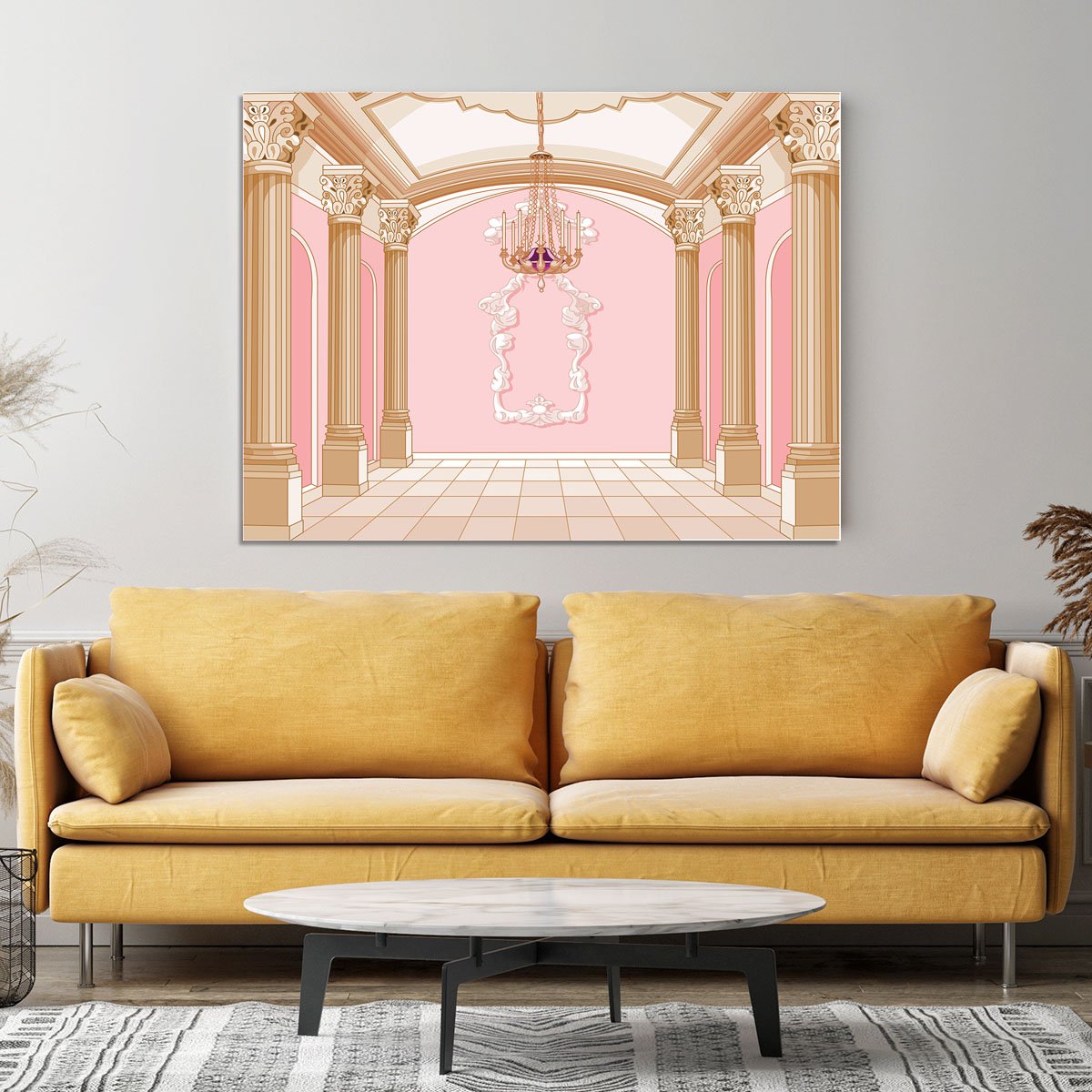 ballroom of magic castle Canvas Print or Poster