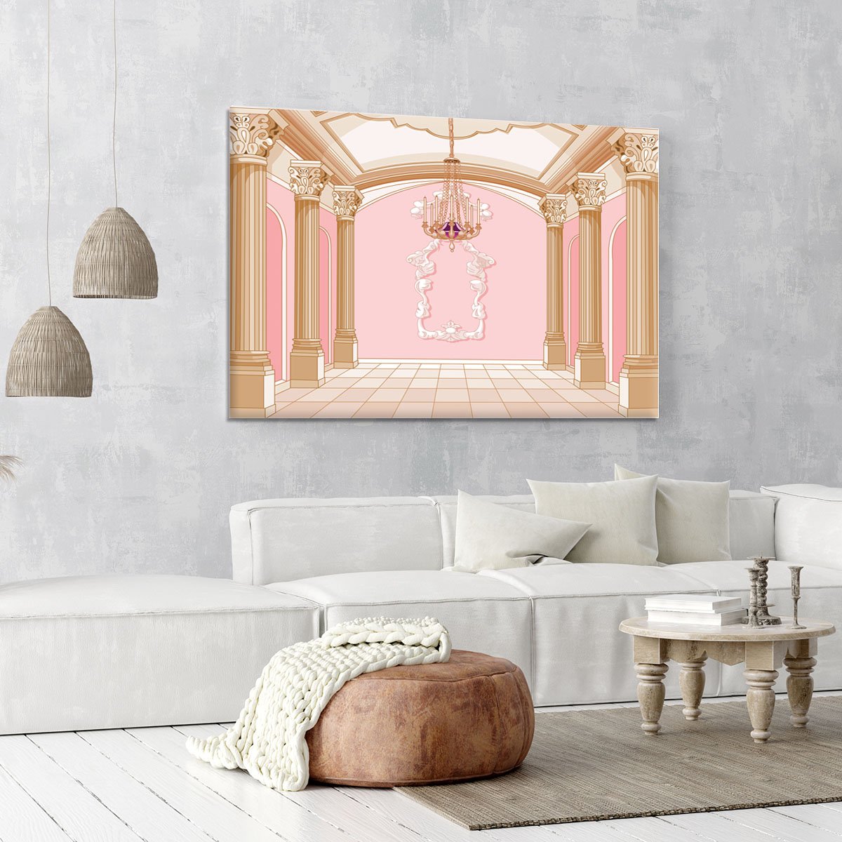 ballroom of magic castle Canvas Print or Poster
